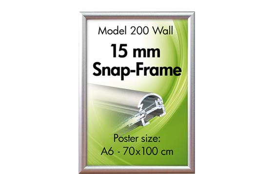 9404577   Plakatramme Snap 15 mm aluminium A3 29,7 x 42 cm